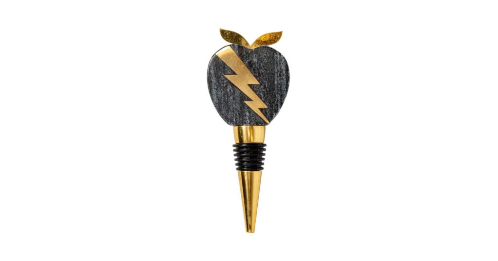 A Great Jones branded bottle stopper